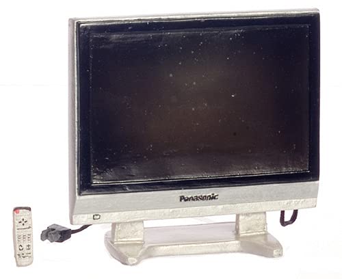 Miniature Widescreen TV for Dollhouse - Tiny Home Decor