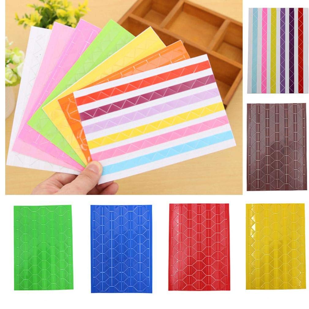 Colorful PVC Photo Album Scrapbook Corner Stickers - Random Colors for Picture Frames, DIY Scrapbooking & Photo Decoration - Perfect for Memory Books, Journals, and Craft Projects