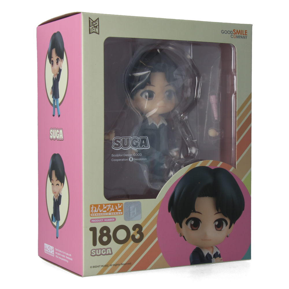 SUGA TinyTAN BTS Nendoroid Figure - Cute Collectible Anime Doll for K-Pop Fans, Home Decor & Gift for ARMY