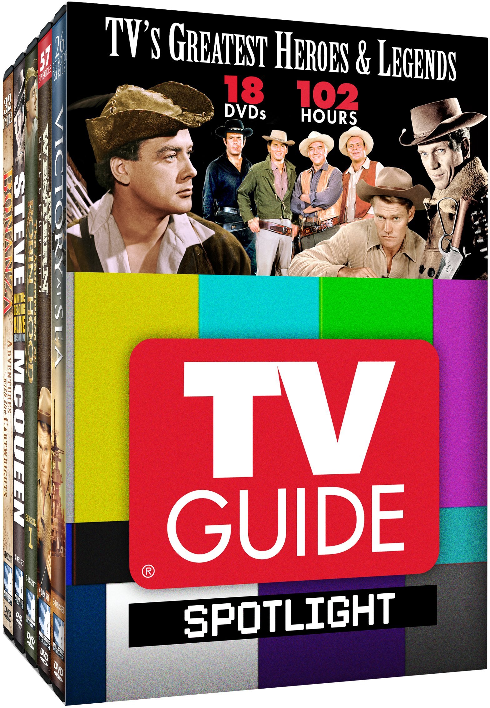 TV GUIDE SPOTLIGHT: HEROES & LEGENDS DVD - Classic TV Show Collection for Entertainment & Gifts | Perfect for Movie Nights, Nostalgic Viewing & Pop Culture Fans
