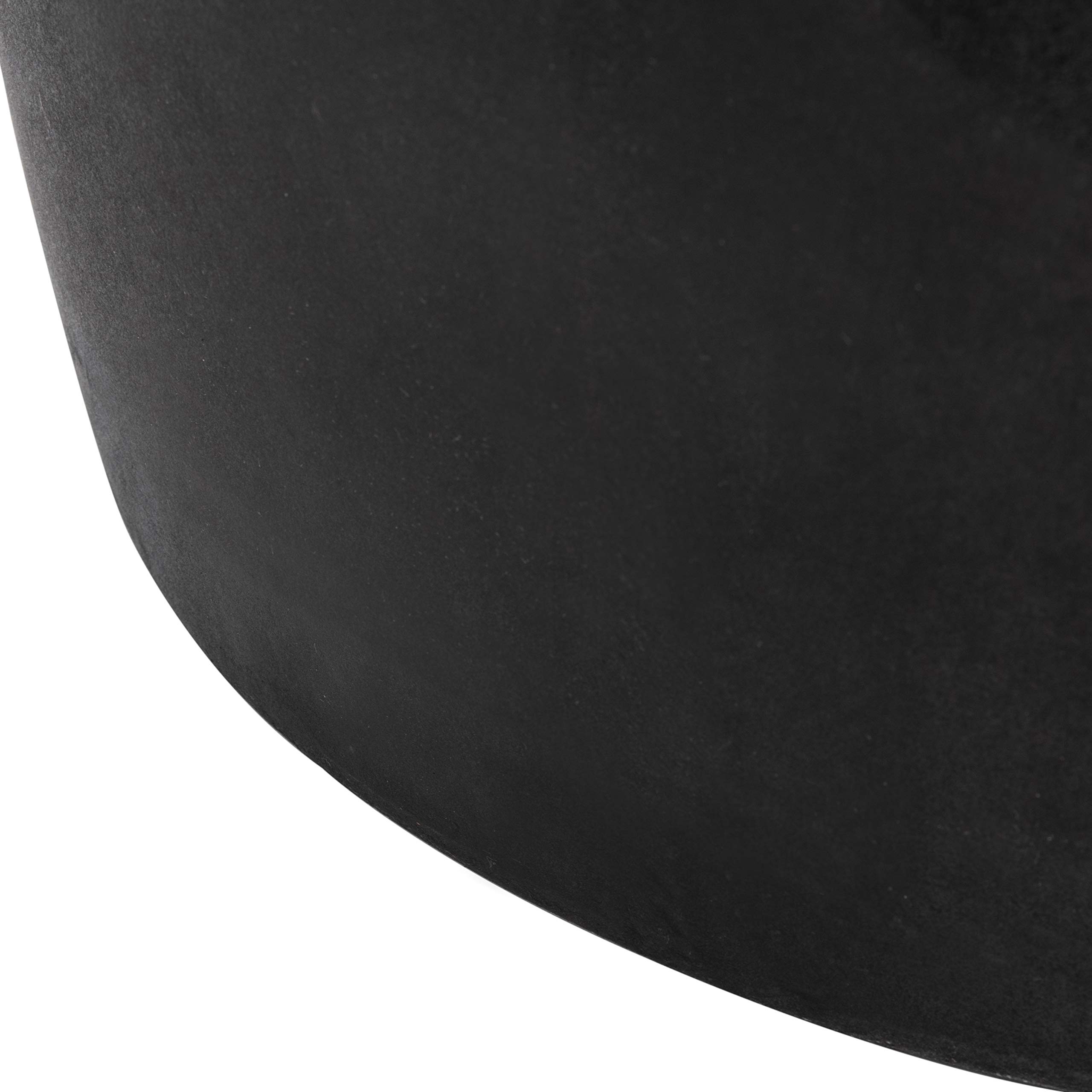 SAFAVIEH Zuri Black Modern Concrete Round Outdoor Accent Table - Perfect for Patio, Garden, and Poolside Decor