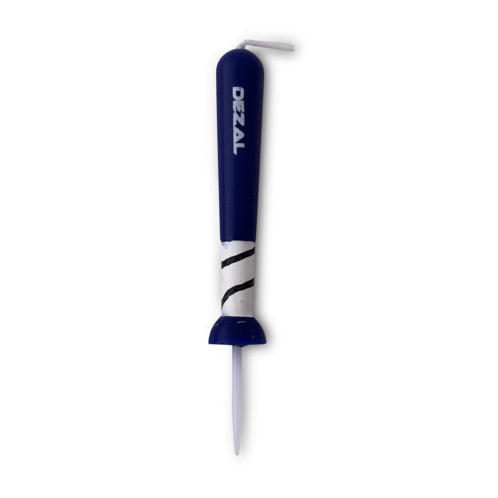 Blue Baseball Bat and Softball Bat Shaped Candles - 6 Pack Baseball Party Decorations, Cupcake & Cake Toppers for Baseball Birthday, Sports Theme Party Supplies - Perfect for Baseball Fans, Softball Fastpitch Games & Sports Themed Celebrations (Navy Blue)