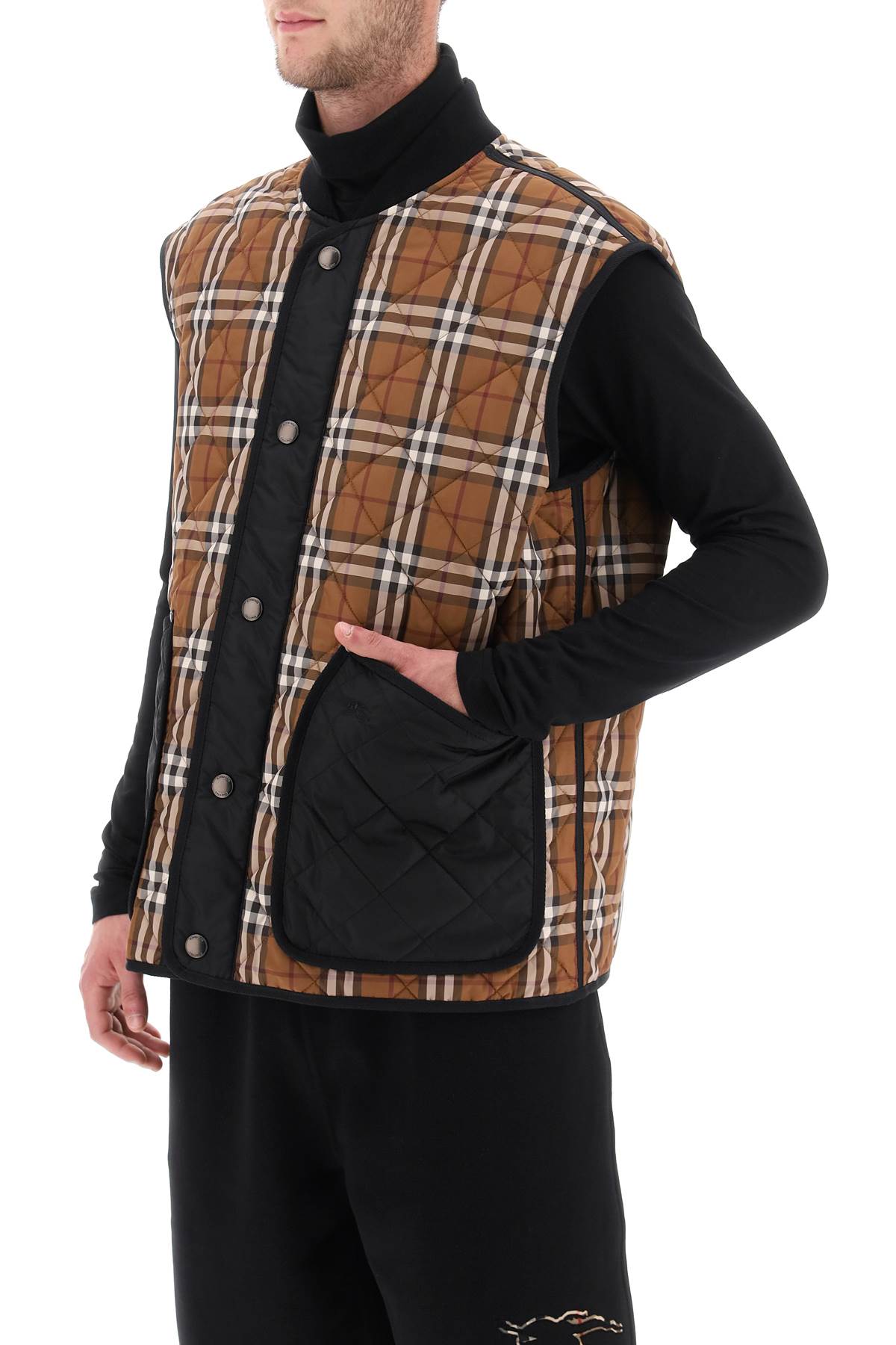 Burberry Weaveron Quilted Vest for Women - Lightweight Puffer Jacket with Hood, Water-Resistant, Perfect for Outdoor Activities & Winter Fashion