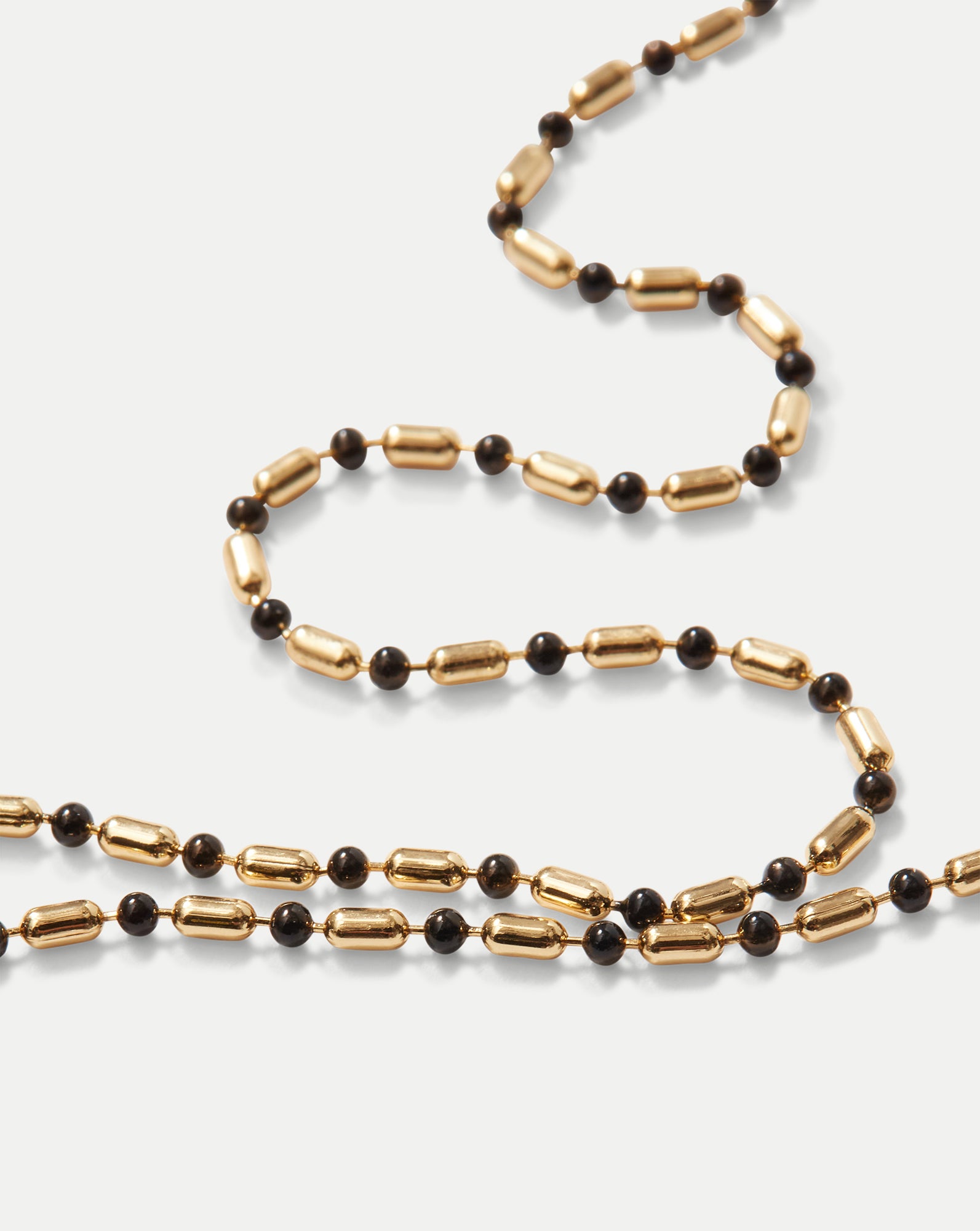 Elegant Long Enamel Bead Chain Necklace for Women - Boho Chic Layering Jewelry for Everyday Wear & Special Occasions
