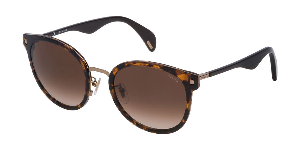 Police SPL617 0706 Tortoiseshell Sunglasses - UV400 Protection Polarized Aviator Glasses for Men & Women - Perfect for Driving, Outdoor Sports & Fashion Accessories