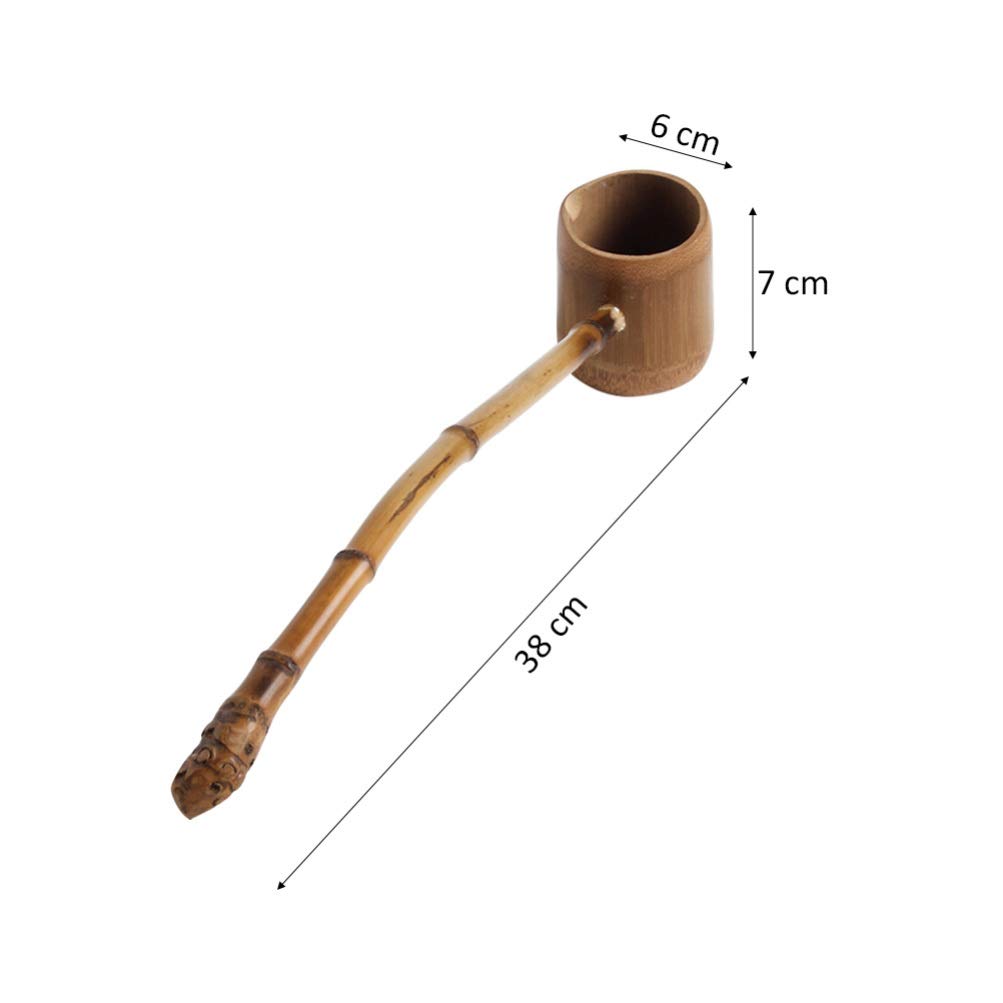 Japanese Style Long Handle Water Ladle - Tea Ceremony & Bath Dipper for Traditional and Modern Use