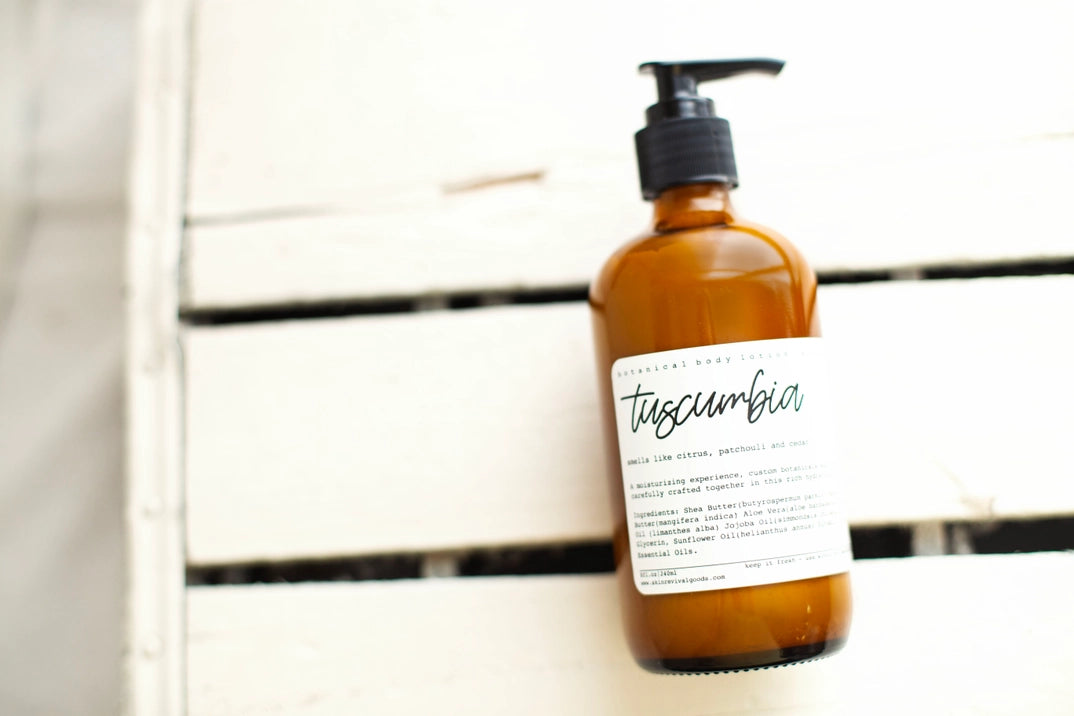 Tuscumbia Body Lotion with Citrus, Patchouli & Cedar - Moisturizing & Aromatic Skin Care for Dry Skin - Perfect for Daily Use, Spa Days & Gift Giving