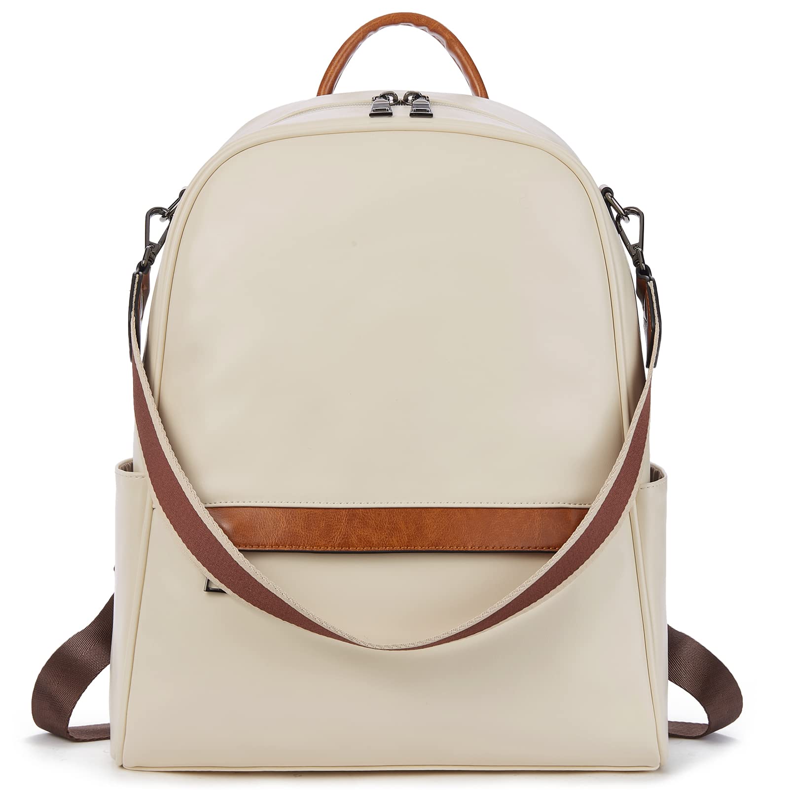 BROMEN Women's Leather Anti-Theft Backpack - Travel & College Purse for Daily Use
