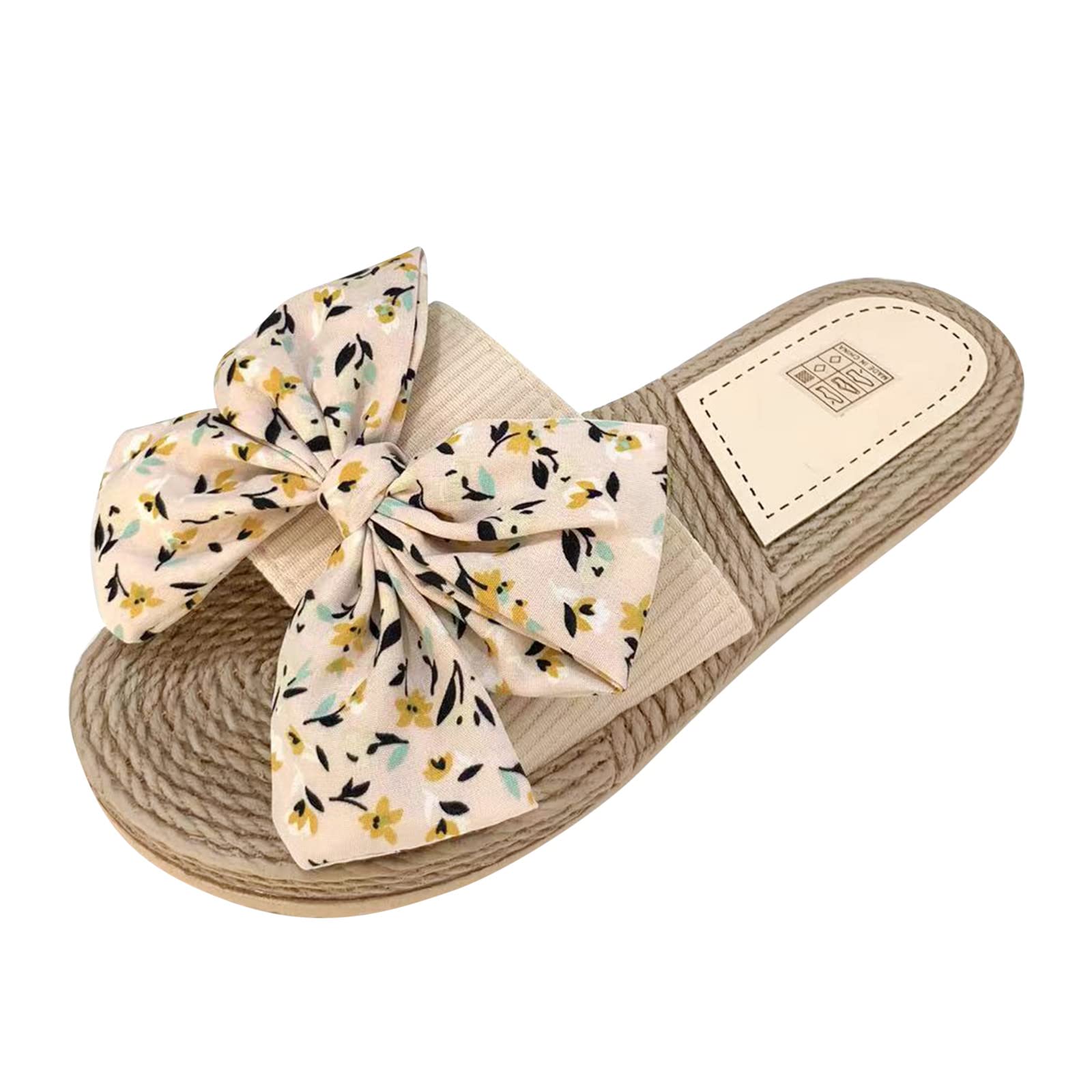 Women's Flat Beach Slippers - Summer Casual Sandals with 2 Inch Wedge Heel for Outdoor & Travel