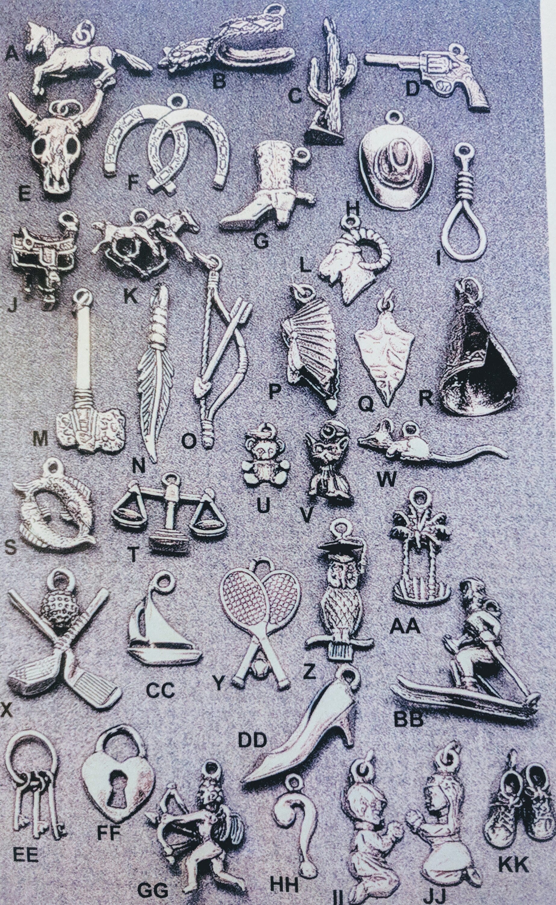 925 Solid Sterling Silver 3D Dangle Charms - Horse, Gun, Skull, Boot, Feather, Arrowhead, Teddy Bear, Cupid, Sailboat, Key, Fish | Handmade Jewelry for Bracelets, Necklaces & DIY Crafting | Perfect for Gifts, Fashion Accessories & Personalization