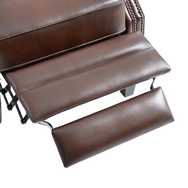 Premium Ruben Buttery Soft Leather Power Recliner Chair - Ergonomic Living Room Furniture for Relaxing, Watching TV & Napping