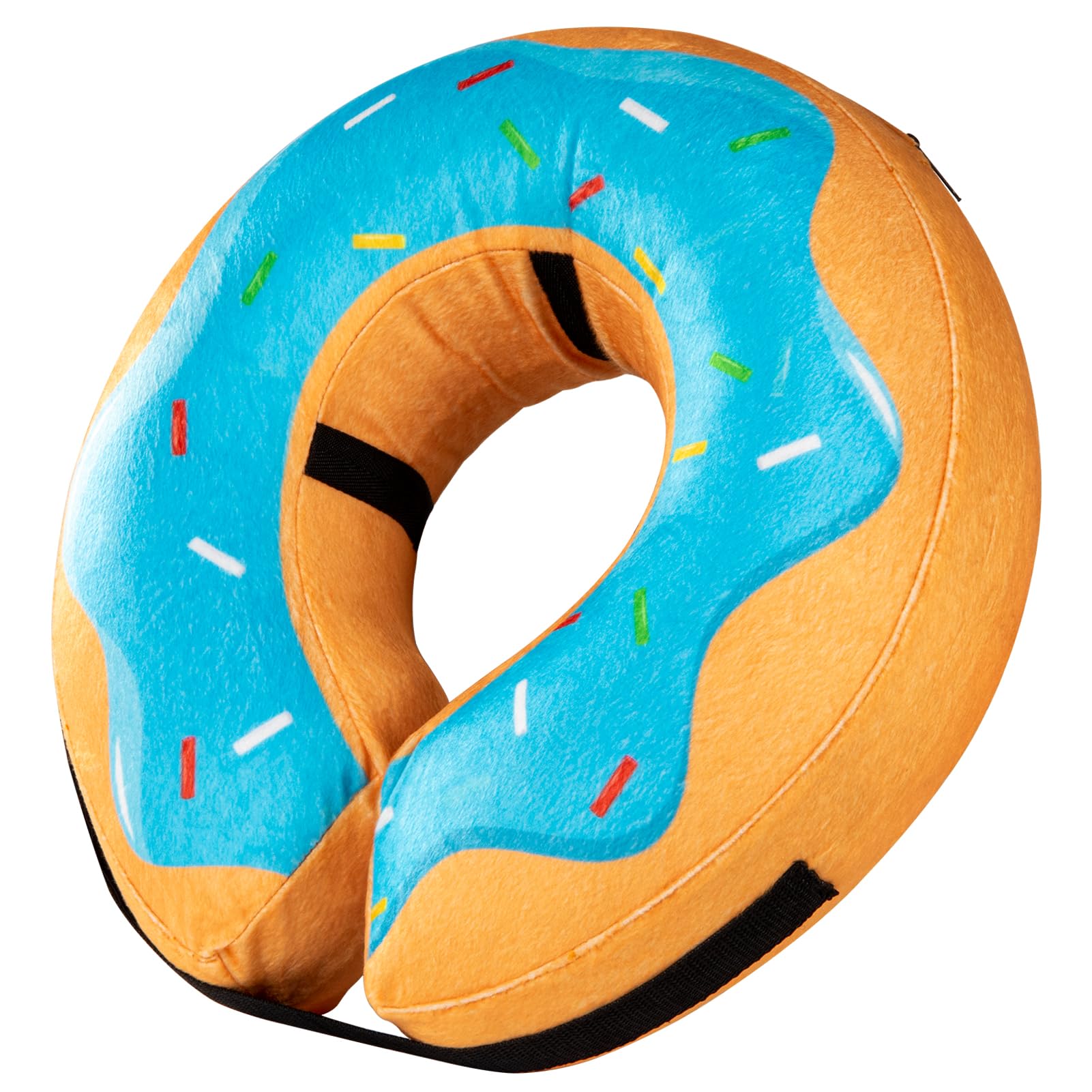 Grand Line Inflatable Donut Collar for Dogs & Cats - Soft Recovery Cone After Surgery, Protective Neck Collar for Small Medium Large Pets - No Vision Block (Blue, Large) - Perfect for Post-Surgery Care & Pet Comfort at Home