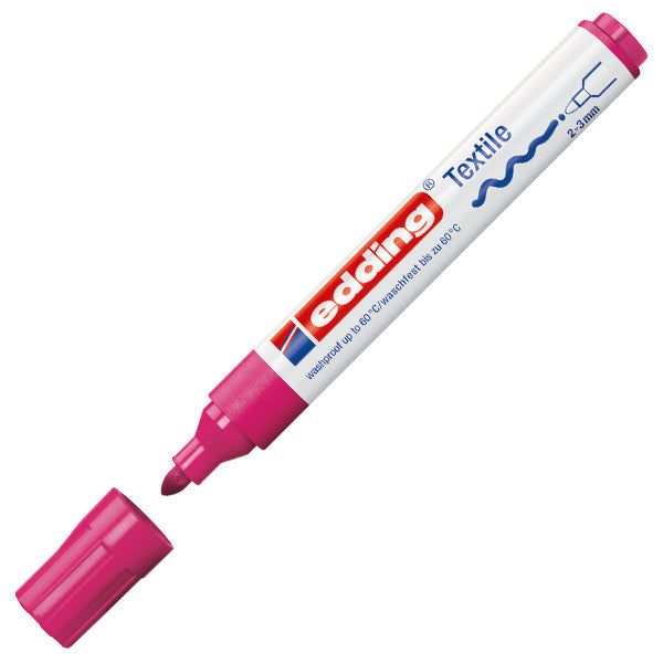 edding 4500 Bullet Tip Textile Marker - Permanent Fabric Marker for Clothes, Shoes & DIY Crafts - Ideal for Customizing T-Shirts, Denim & Canvas Projects