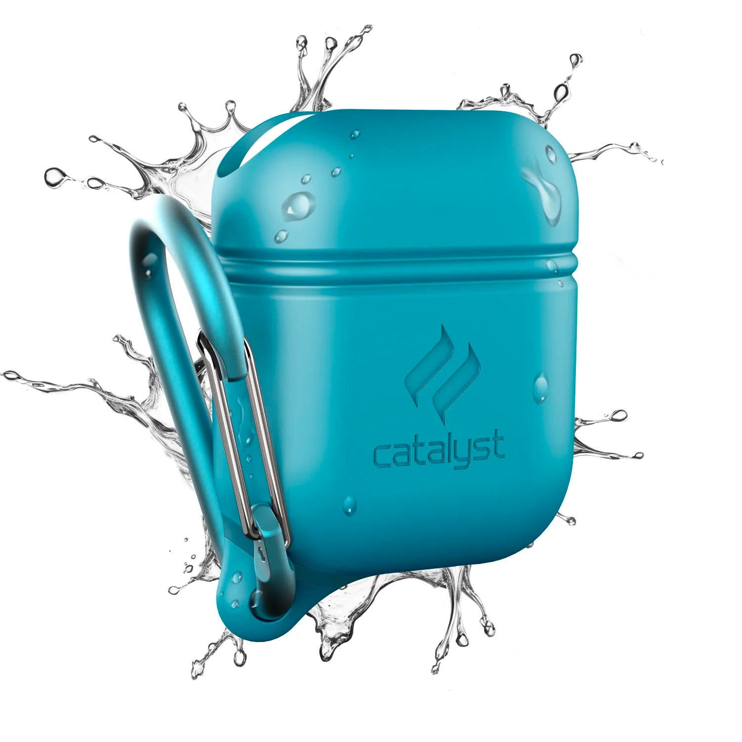 Waterproof Protective Case with Carabiner for AirPods 1st & 2nd Generation - Durable Cover for Gym, Running, Hiking & Outdoor Activities