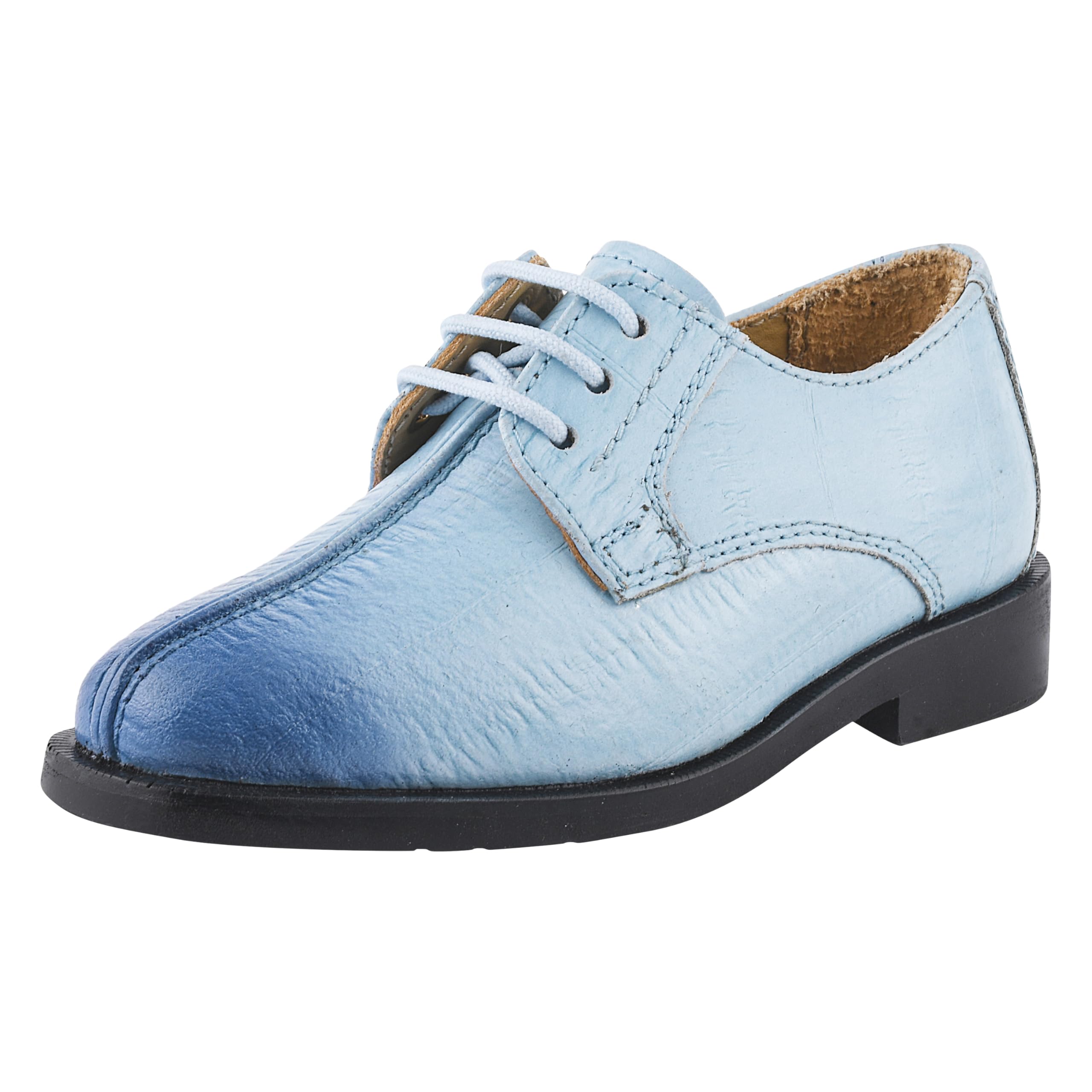 LIBERTYZENO Boys Genuine Leather Oxford Dress Shoes with Animal Print - Lace-Up Formal Shoes for Toddlers & Kids - Perfect for Easter Gifts, School Events, and Special Occasions