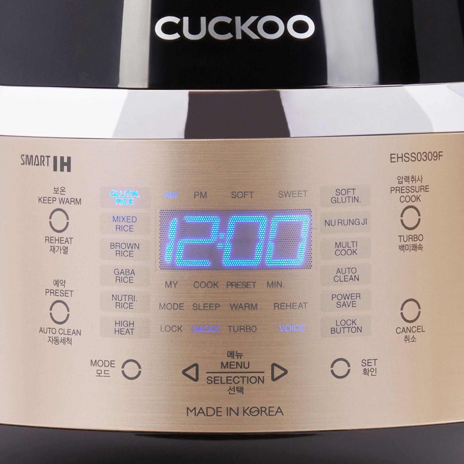 3 Cup IH Pressure Rice Cooker (CRP EHSS0309F) - Fast & Even Cooking, Perfect for Small Families & Dorms | Compact Electric Rice Maker with Smart Menus & Keep Warm Function