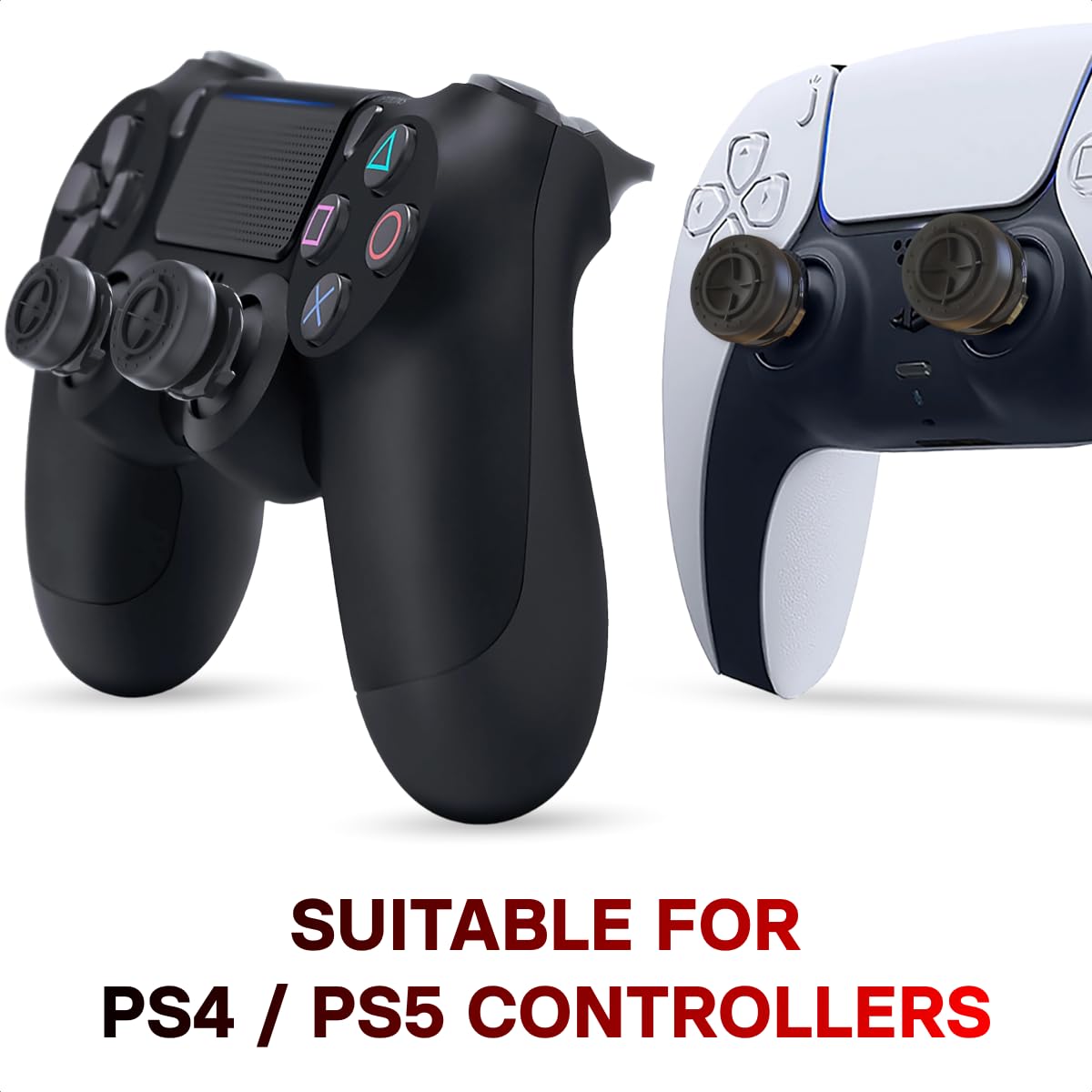 Premium PS5 Controller Thumbsticks & Concave Grips - High Precision Gaming Accessories for Playstation 5 & PS4 - Enhanced Control for FPS & Competitive Play - Perfect for Pro Gamers & Esports Tournaments
