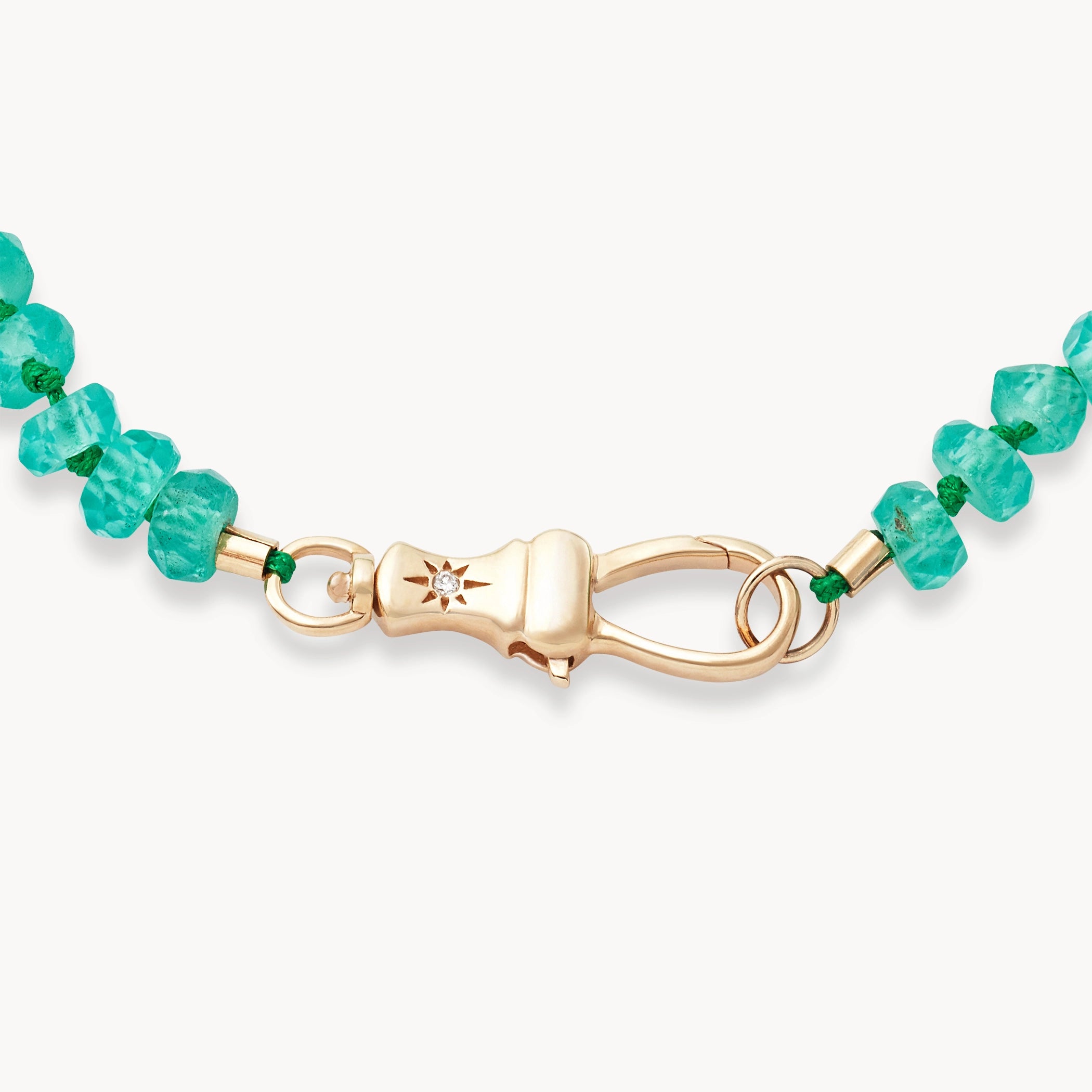 10K Yellow Gold Emerald Beaded Mood Bracelet with Natural Emerald & Brilliant Diamonds - Perfect for Gifts, Weddings & Everyday Elegance