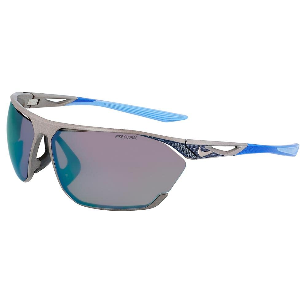 Nike Stratus Rectangular Sunglasses for Men & Women - UV Protection Polarized Lens - Stylish Sporty Fashion Shades for Running, Driving & Outdoor Activities