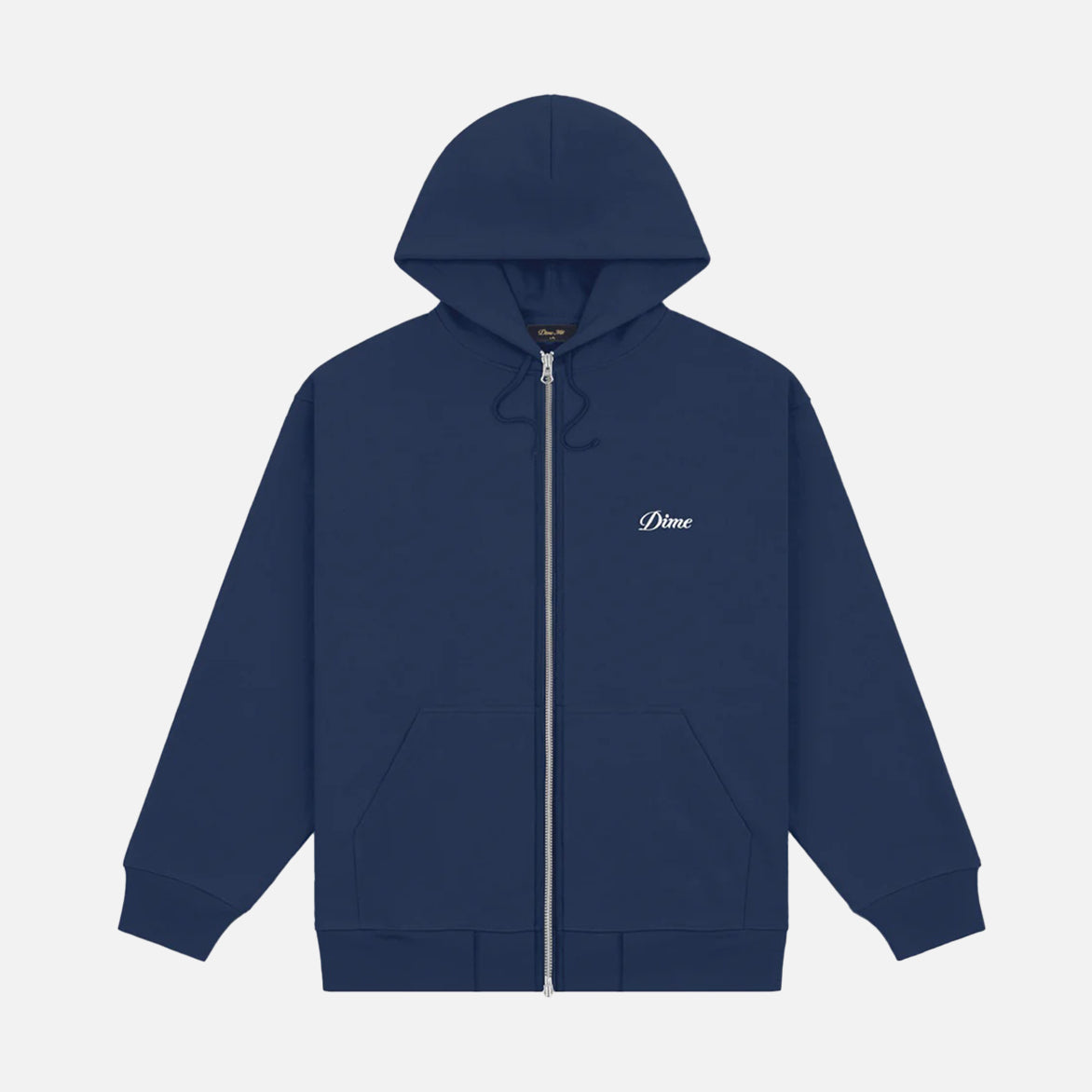 Cursive Zip Hoodie Navy - Stylish & Comfortable Pullover for Men & Women | Perfect for Casual Wear, Gym, and Outdoor Activities
