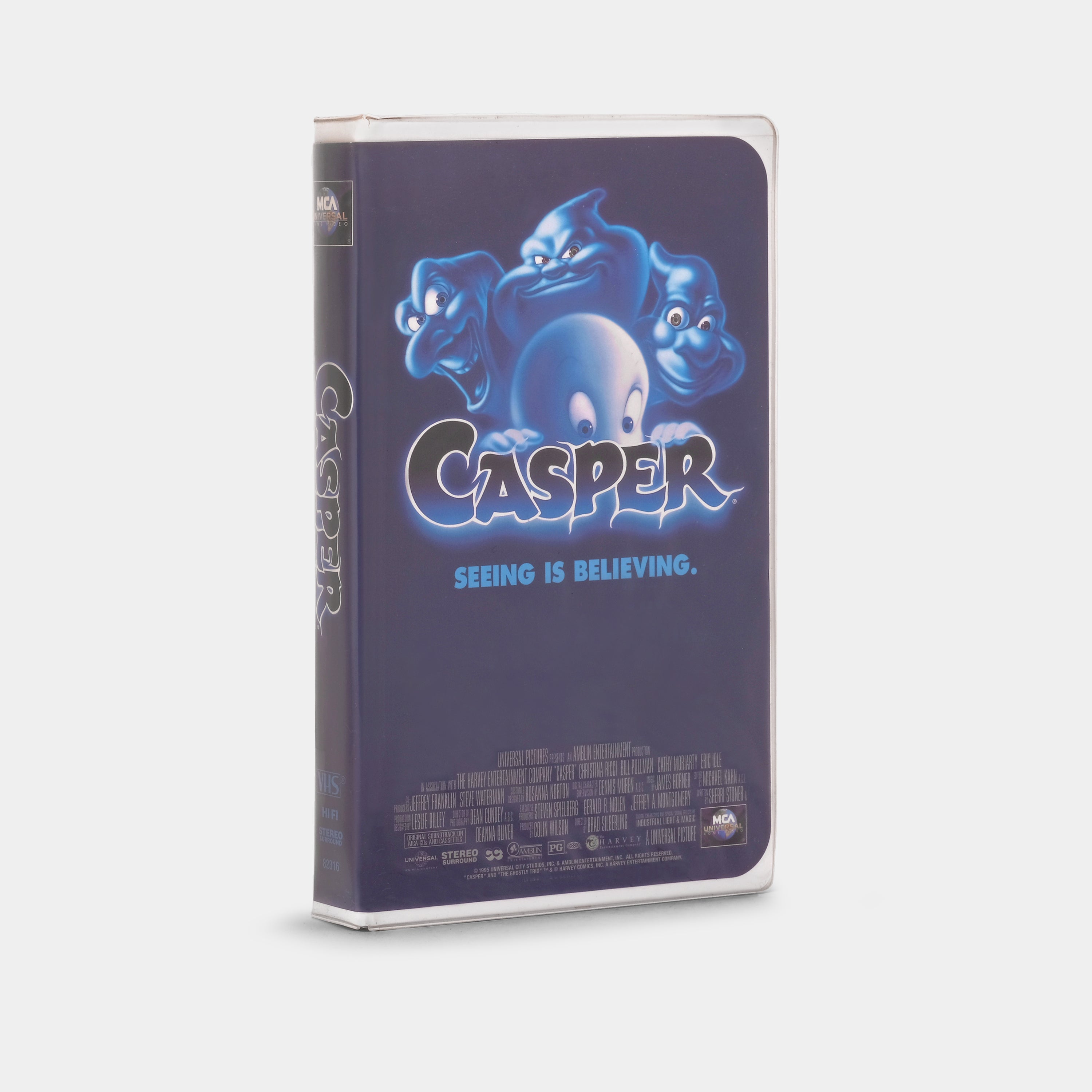 Original Casper the Friendly Ghost VHS Tape - Classic 90s Cartoon Movie for Kids, Collectors & Nostalgia Lovers - Perfect for Halloween, Movie Nights & Retro Decor