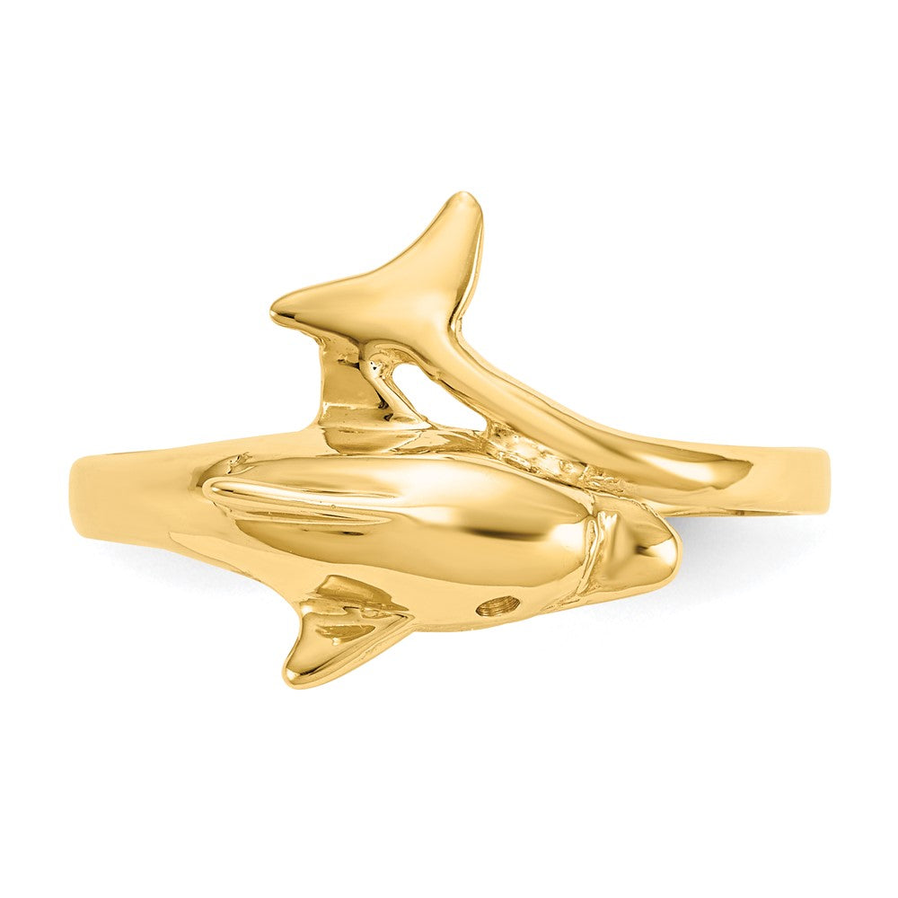 Elegant Gold Dolphin Ring - Model K3921 | Stylish Jewelry for Women | Perfect Gift for Birthdays, Anniversaries & Beach Vacations
