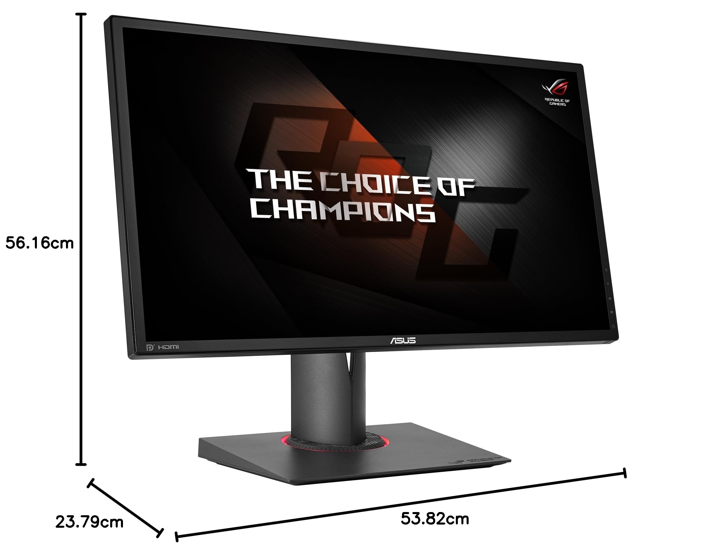 ASUS ROG SWIFT PG248Q 24 Inch FHD 1080p Gaming Monitor - 1ms Response Time, 180Hz Refresh Rate, NVIDIA G-SYNC, DisplayPort & HDMI - Esports & Competitive Gaming Monitor for PC & Console Gamers - Perfect for FPS, Racing & Battle Royale Games