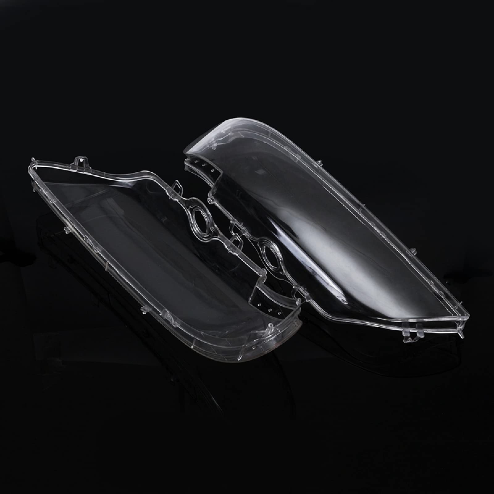 GMRVOA 2Pcs Replacement Headlight Lens Cover for BMW E39 Facelift (1996-2003) - Left & Right Side 4-Door Compatible with Part Numbers 63128375301 & 63128375302 - Durable Car Accessories for Night Driving & Foggy Conditions