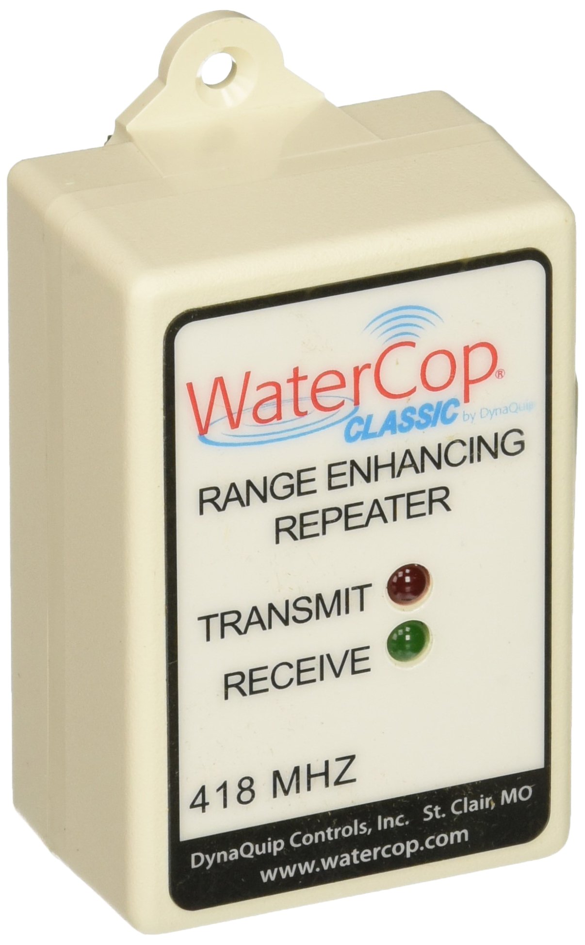 Wireless Flood Sensor Signal Repeater (WCDR) - Water Leak Detection Alarm System for Home & Basement Protection