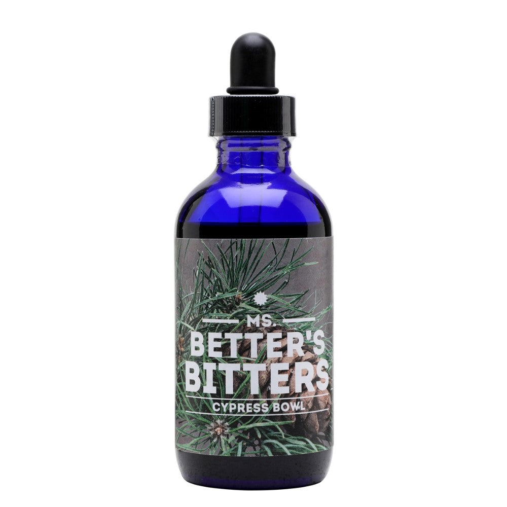 Ms Better's Bitters Cypress Bowl 4oz - Premium Cocktail Bitters for Mixology, Home Bar & Craft Cocktails | Perfect for Old Fashioned, Manhattan & Whiskey Drinks