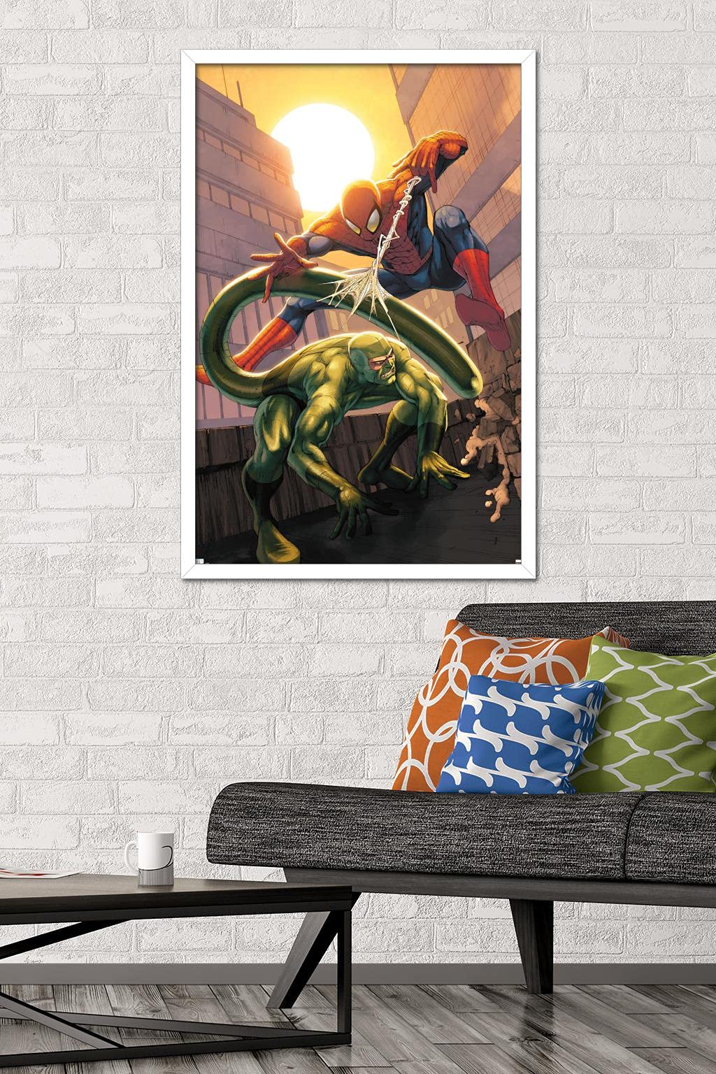 Trends International Marvel Comics Scorpion - Marvel Age Spider-Man #19 Framed Wall Poster, 34
