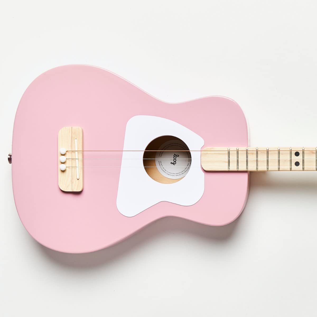 Loog Pro Acoustic Kids Guitar - 3-String Beginner Guitar for Ages 6+ with Free Learning App & Video Lessons - Perfect for Home Practice, Music Classes & Birthday Gifts
