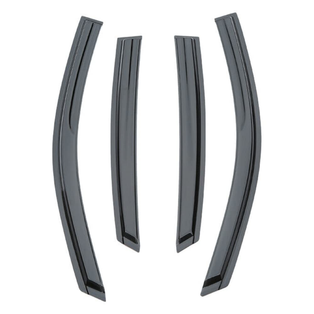 Gevog 4-Piece Out Channel Style Sun Rain Window Visors - VentVisor Side Window Deflector Replacement for 94682 | UV Protection & Weatherproof | Perfect for Trucks, SUVs & Cars