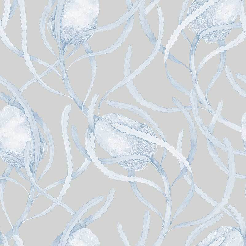 Banksia Mono Wallpaper - Premium Peel and Stick Wallpaper for Home Decor - Perfect for Living Room, Bedroom & Office