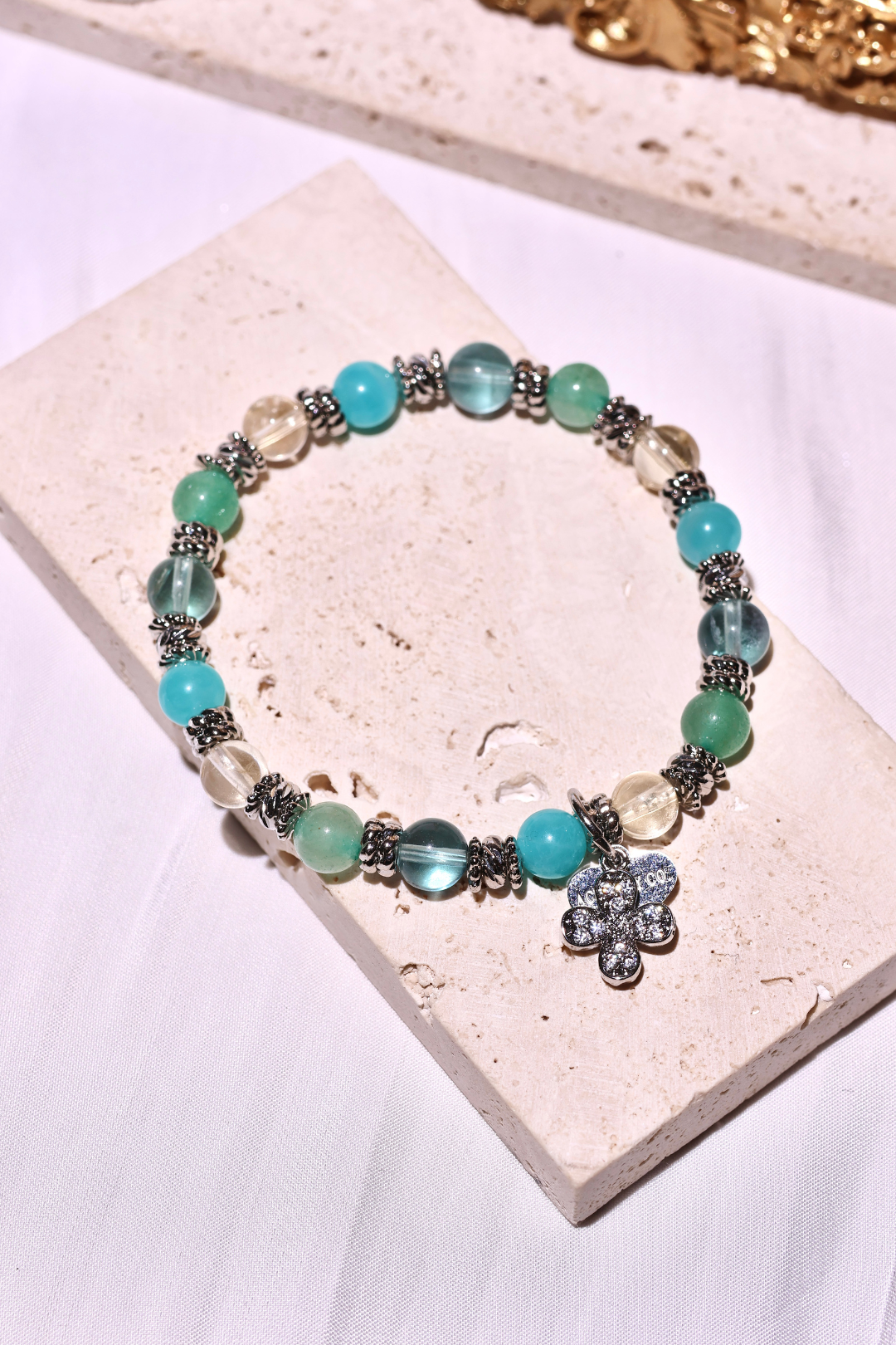 INTENTION 6mm Growth & Learning Bracelet - Motivational Beaded Bracelet for Personal Development, Meditation & Mindfulness - Perfect for Students, Yoga & Daily Inspiration