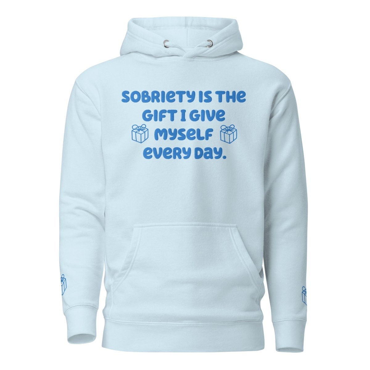 Sobriety Gift Hoodie - Inspirational Embroidered Hooded Sweatshirt for Recovery & Sobriety Journey | Perfect for AA Meetings, Sober Living & Daily Motivation
