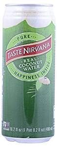 Organic Taste Nirvana Real Coconut Water | 100% Natural Coco Real Premium Coconut Water | 16.2oz Cans (24-Pack) | Hydration for Sports, Gym & Healthy Lifestyle