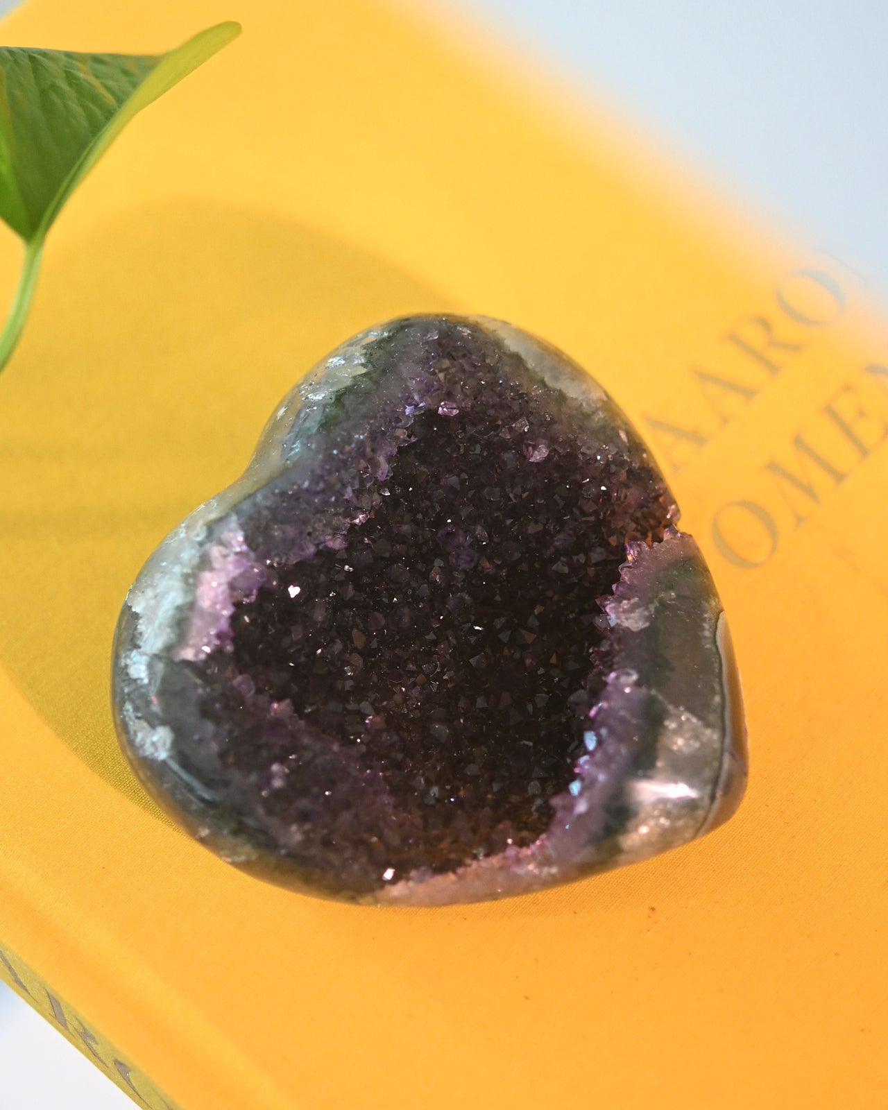 Amethyst Druzy Heart Pendant Necklace - Natural Stone Jewelry for Women, Healing Crystal Gift for Her, Valentine's Day & Anniversary Present - Perfect for Spiritual Healing & Energy Balancing