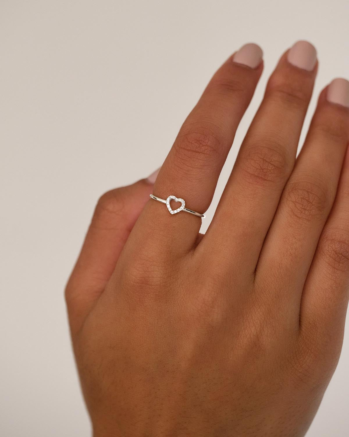14K Solid White Gold Eternal Love Diamond Ring for Women - Perfect Engagement, Wedding, Anniversary Gift for Her - Elegant & Timeless Jewelry