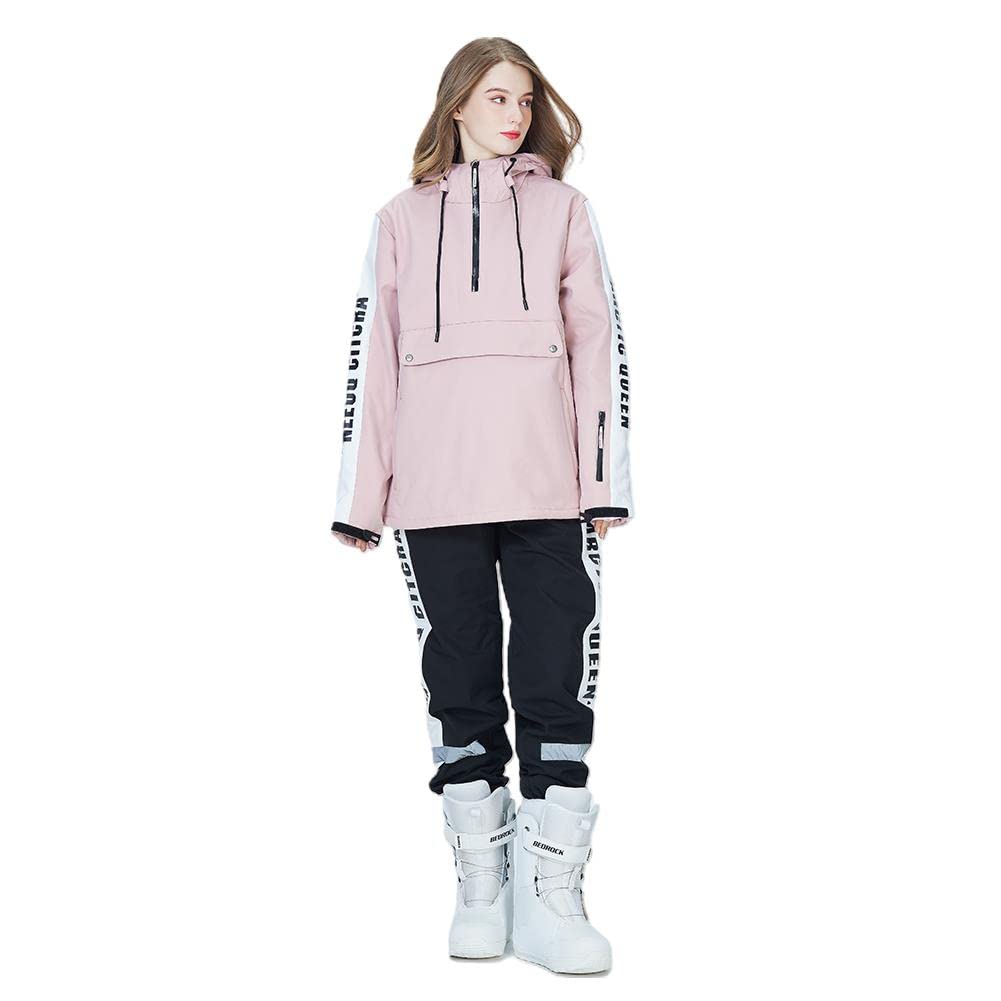 Women's Waterproof Windproof Snowsuit Winter Ski Jacket & Pants Set - Thermal Insulated Ski Suit for Outdoor Hiking, Snowboarding & Mountain Adventures