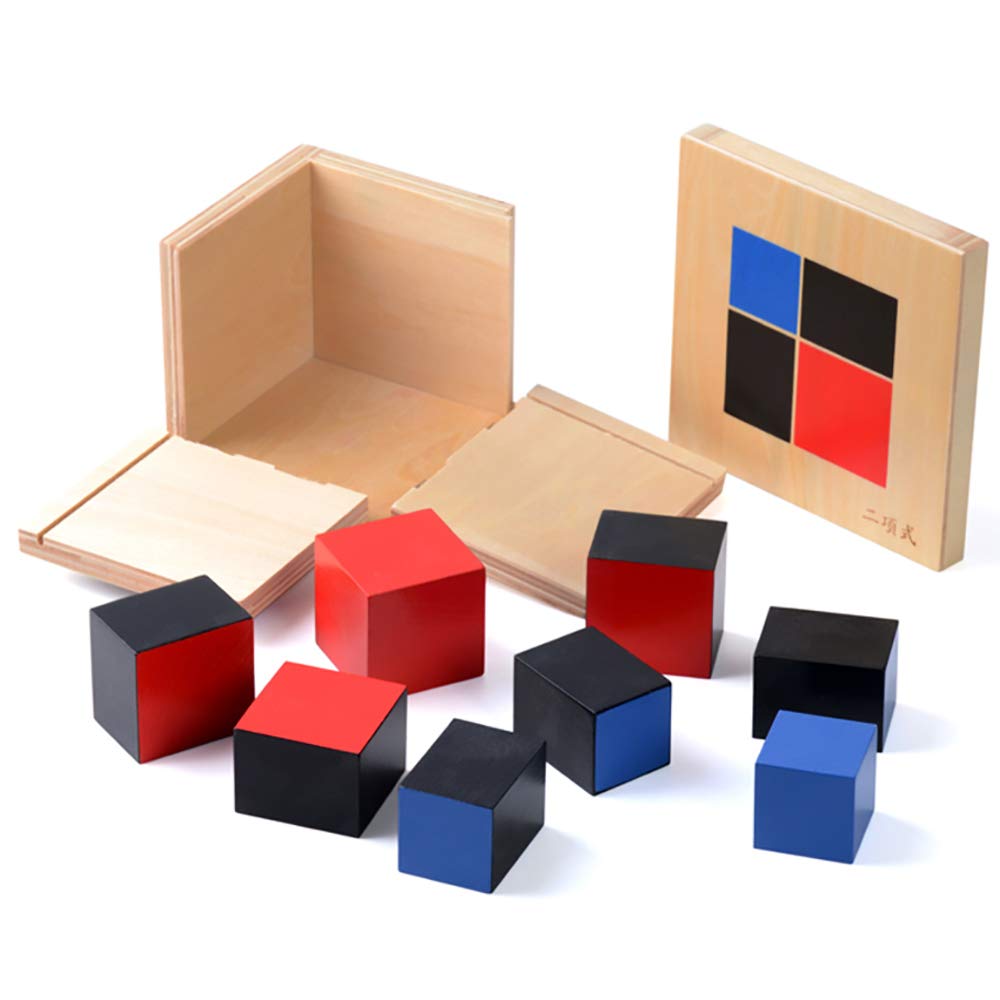 Montessori Binomial Cube - Educational Math Toy for Toddlers & Kids - Sensory Learning Material for Early Childhood Development - Perfect for Homeschooling & Classroom Activities