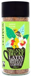 Clipper Latin American Decaf Instant Coffee 100g - Rich & Smooth Taste for Home, Office & Travel
