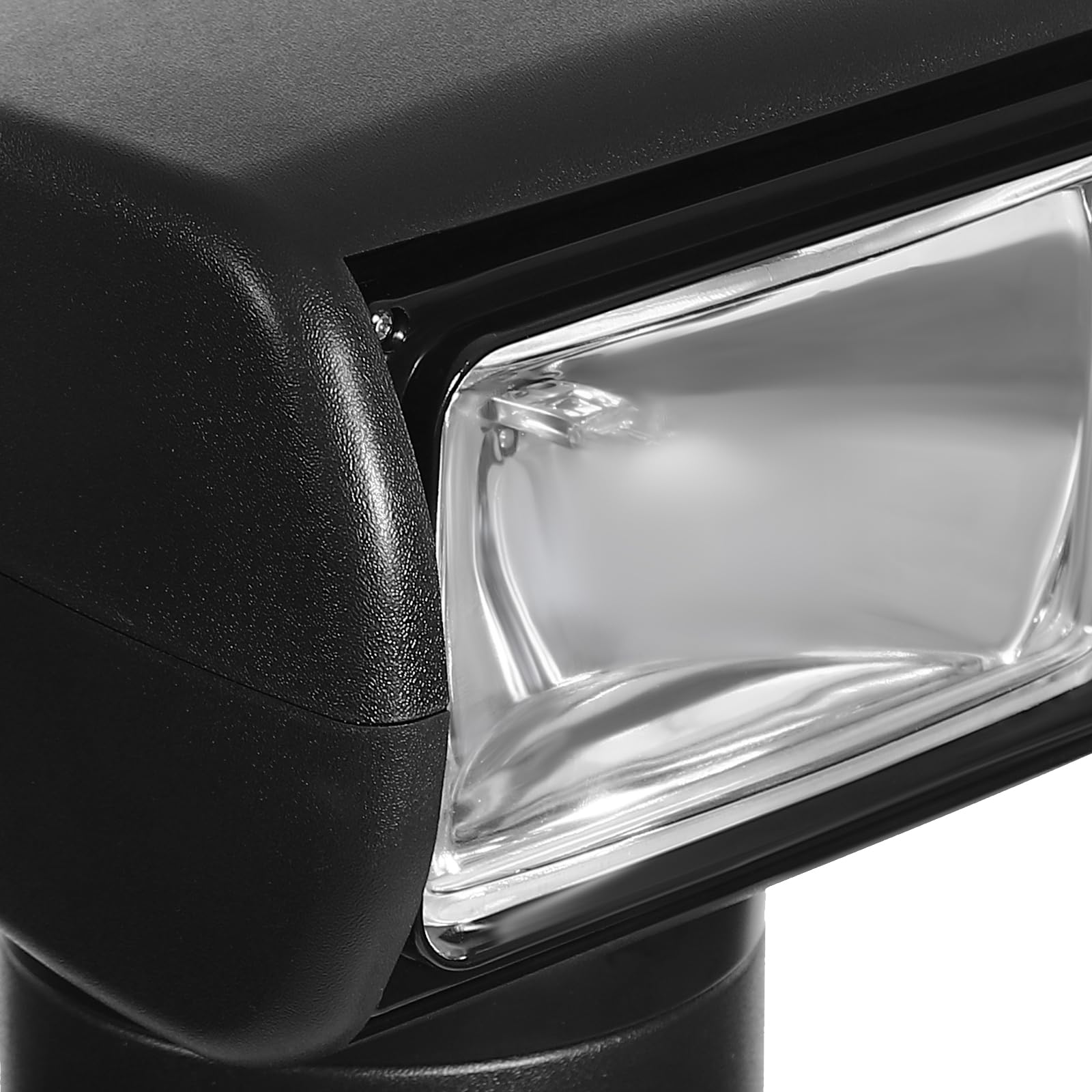 360° Rotating Remote Control Marine Boat Spotlight - 12V 100W Waterproof Halogen Search Light for Boats & Trucks | Omnidirectional Lighting for Night Fishing, Offshore Navigation & Emergency Rescue (Black)