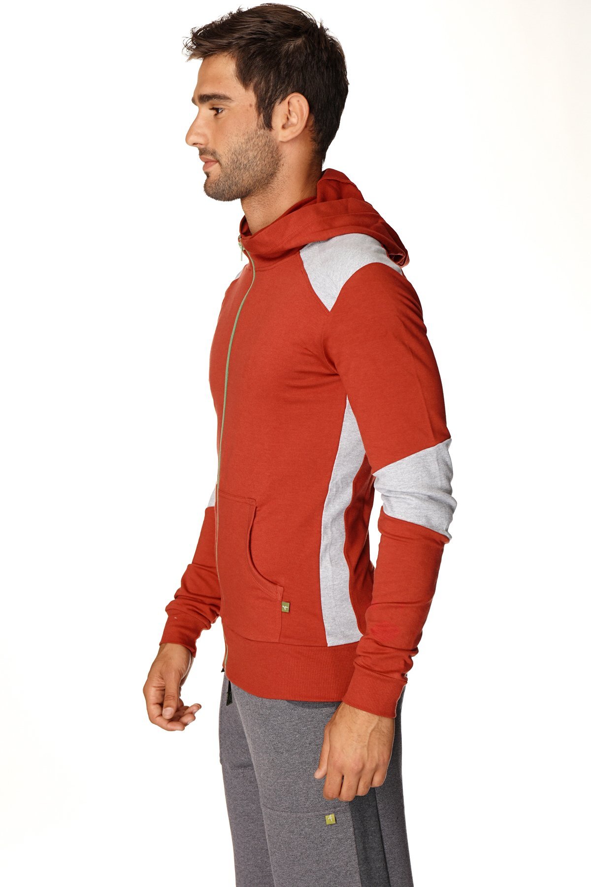 4th Men's Crossover Transition Hoodie - Modal French Terry Workout Hooded Sweatshirt for Gym, Yoga & Running | Made in USA | Stretch Fit European Style | Perfect for Athleisure & Active Lifestyle