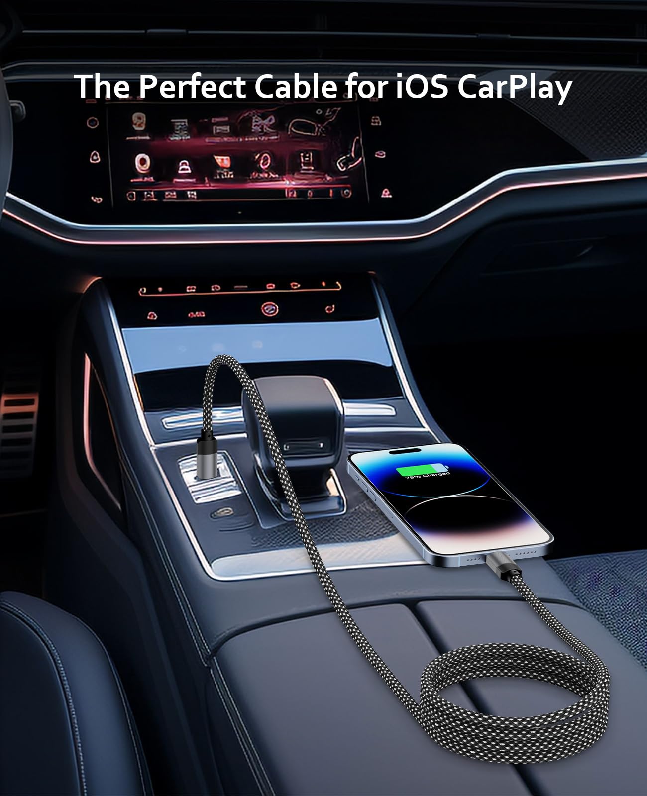 Magtame Magnetic Coiled USB C to Lightning Cable 1M - 30W Fast Charging Braided iPhone Charger Cord MFi Certified for iPhone 14/13/12/11 - Perfect for Home, Office & Travel Charging