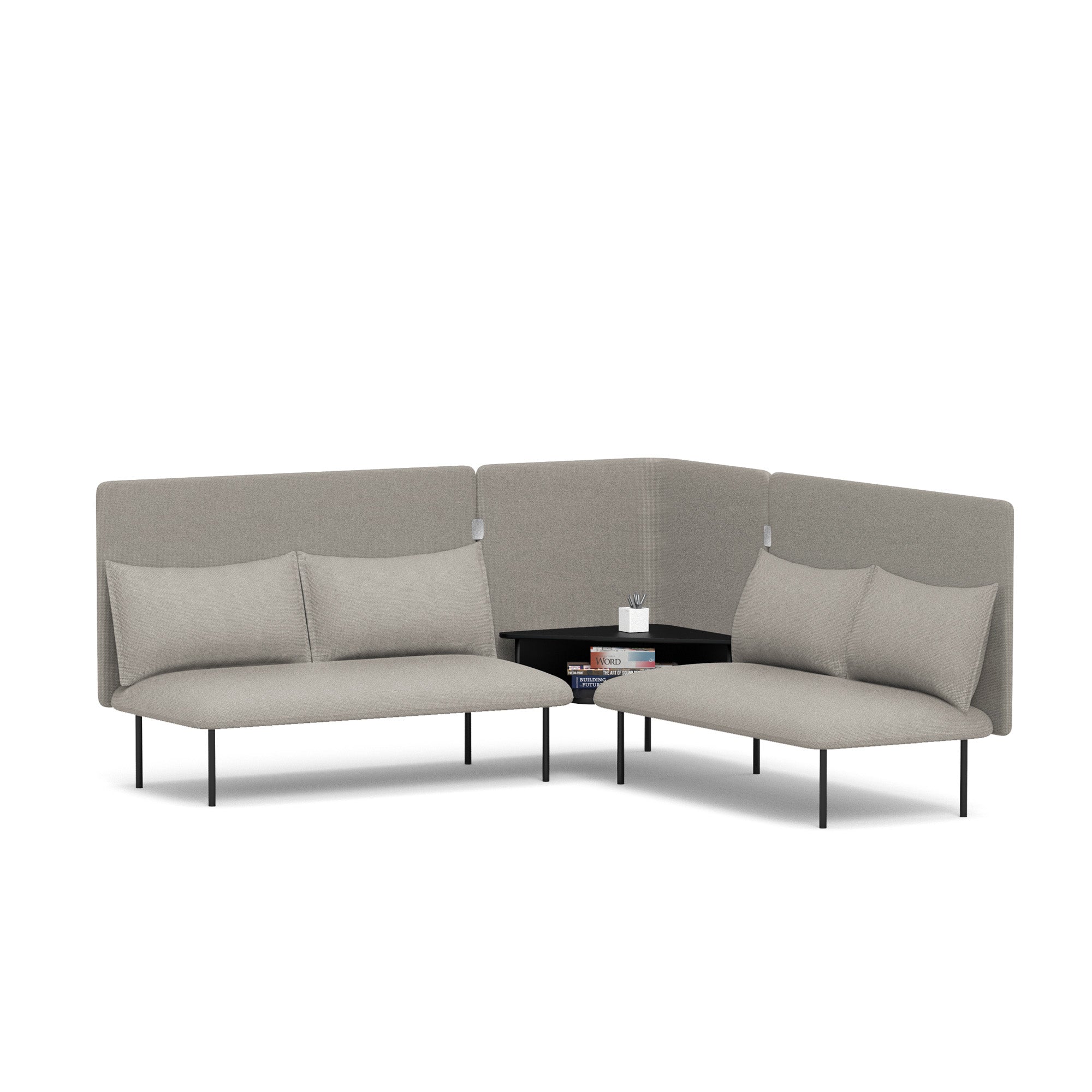 QT Adaptable Corner Lounge Sofa - Modular Sectional Couch for Small Spaces | Perfect for Living Room, Apartment & Home Theater Seating