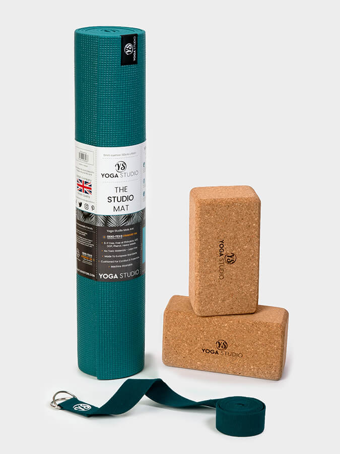 Eco-Friendly Cork Yoga Mat Set with Non-Slip Surface - Oeko-Tex Certified for Home & Studio Practice - Perfect for Beginners & Professionals