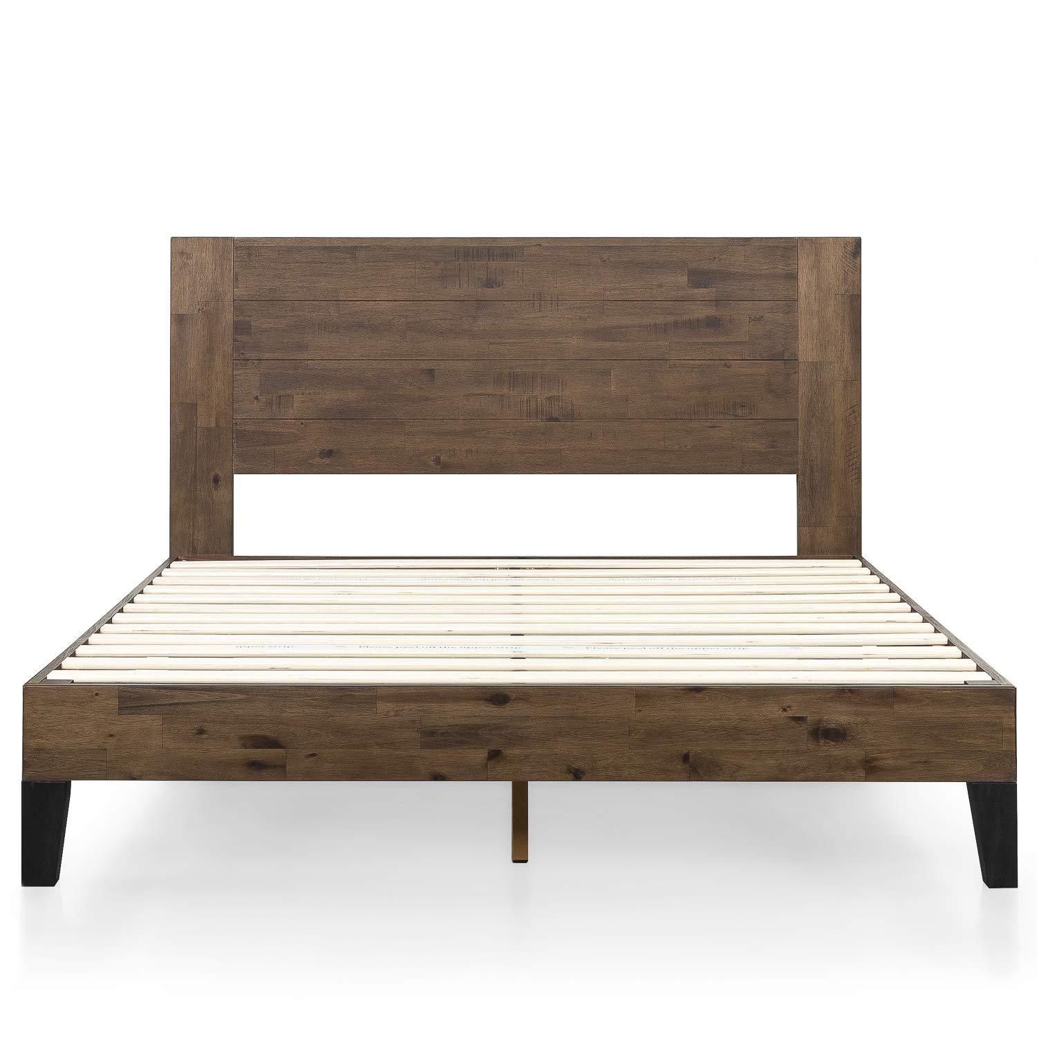 ZINUS Tonja Wood Platform Bed Frame with Headboard - Full Size Mattress Foundation with Wooden Slat Support - No Box Spring Needed - Easy Assembly - Perfect for Bedroom, Guest Room & Dorm Furniture