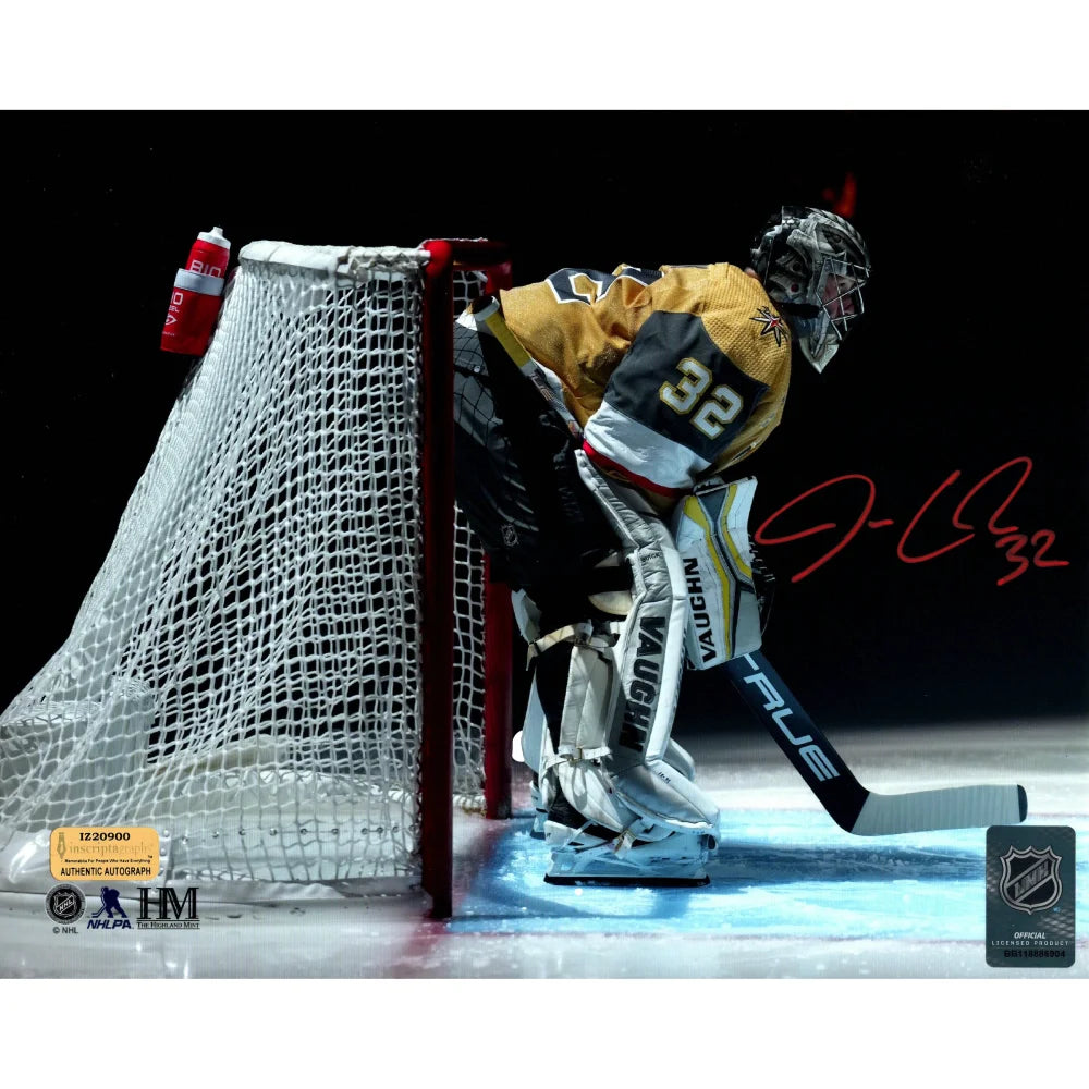 Jonathan Quick Autographed Vegas Golden Knights 8x10 Photo with COA - Signed Hockey Memorabilia for Collectors and Fans - Perfect for Man Cave, Sports Room Decor or Gift for NHL Enthusiasts