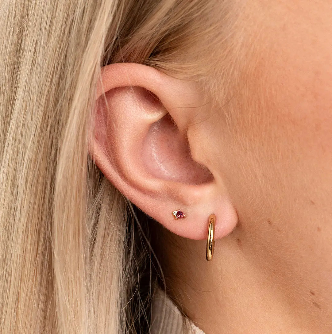 July Birthstone Stud Earrings - Genuine Ruby Gemstone Jewelry for Women - Perfect Gift for Birthdays, Anniversaries & Special Occasions